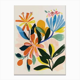 Painted Florals Honeysuckle 3 Canvas Print