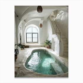 Pool In A House Canvas Print