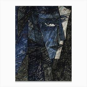 Face Of A Man 16 Canvas Print