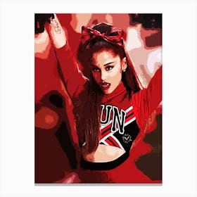 Cheerleader Ariana Grande Canvas Print