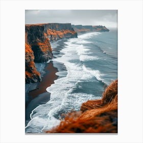 Iceland Cliffs Canvas Print