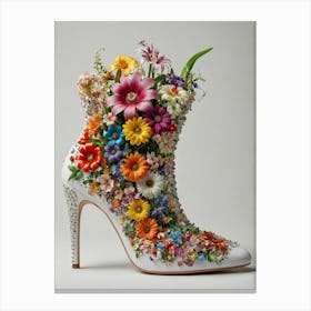 Flower Shoes Canvas Print