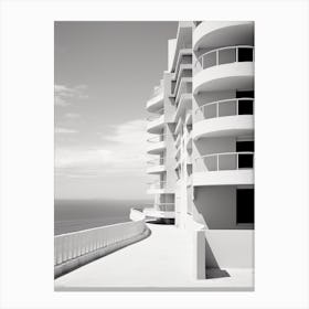 Alicante, Spain, Black And White Old Photo 4 Canvas Print