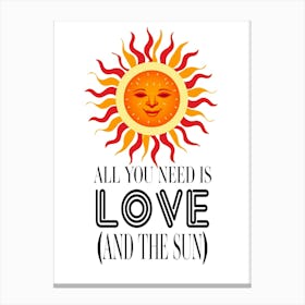 Love And Sunshine Canvas Print