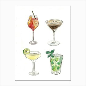 Cocktails Canvas Print