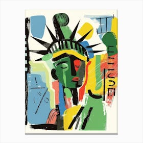 Liberty Style Abstract Canvas Print