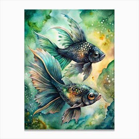 Betta Fish Painting 1 Canvas Print