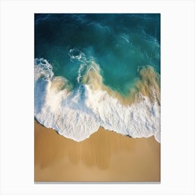 Aerial View Of A Beach 120 Canvas Print