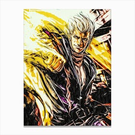Man Of Fighter Videogame Canvas Print