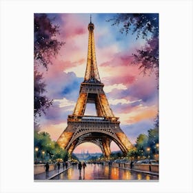 Eiffel Tower Building Canvas Print