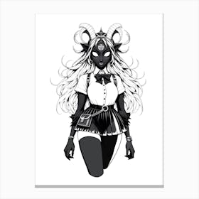 Gothic Succubus (A) Canvas Print