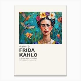 Museum Poster Inspired By Frida Kahlo 2 Canvas Print