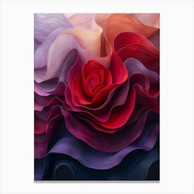 Abstract Rose 1 Canvas Print