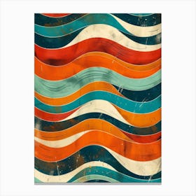 Abstract Wave Pattern 14 Canvas Print