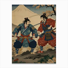 Two Samurai Canvas Print