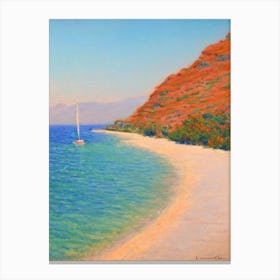 Porto Katsiki Lefkada Greece Monet Style Canvas Print