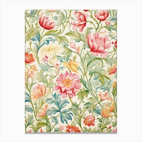 Floral Wallpaper 302 Canvas Print