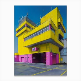 Pink Building Canvas Print