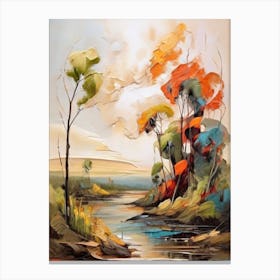 Abstract Landscape Painting 5 Canvas Print