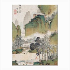 Landscape Of A Chinese Village Canvas Print