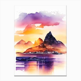 Lofoten Islands, Norway Sunset 4 Canvas Print