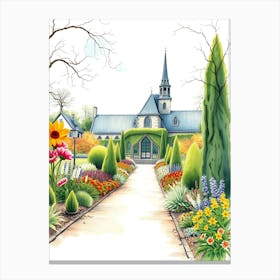 Garden In Paris Canvas Print