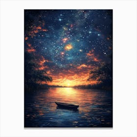 Starry Night Sky 5 Canvas Print