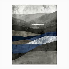 Landscape - Blue And Grey Canvas Print