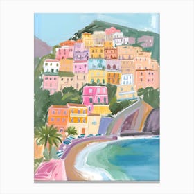 Amalfi Coast La Dolce Vita Poster 11 Canvas Print