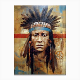 Resonant Canvases: Songs of Native American Culture Canvas Print
