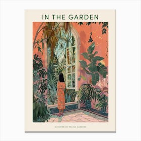 In The Garden Poster Schonbrunn Palace Gardens Austria 1 Canvas Print