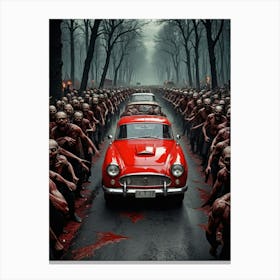 Zombies In The Woods Canvas Print