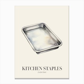 Kitchen Staples Oven Tray Canvas Print