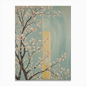 Cherry Blossoms & Gold Canvas Print