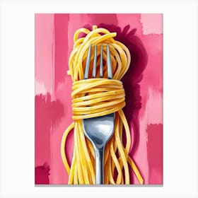 Fork And Spaghetti 1 Canvas Print