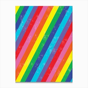 Rainbow Stripes Canvas Print