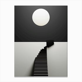 Minimal Stairway To the moon Canvas Print