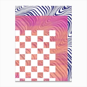 Abstract Zebra Canvas Print