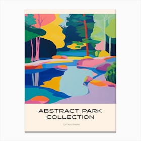 Abstract Park Collection Poster Ditan Park Beijing 4 Canvas Print