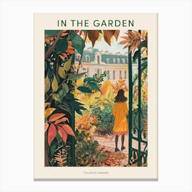 In The Garden Poster Tuileries Garden France 4 Canvas Print
