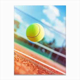 Tennis Ball In The Air Canvas Print