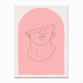 Aesthetic Male Pink Canvas Print