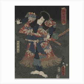 Hachidaime Ichikawa Danjūrō Kaja Yoshitaka Canvas Print