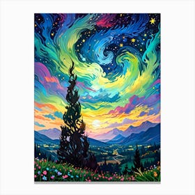 Starry Night Sky 10 Canvas Print