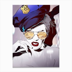 Babecop Sexy Woman Canvas Print