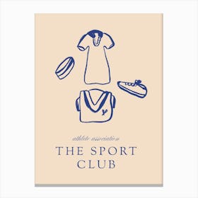 Sport Club Print Canvas Print