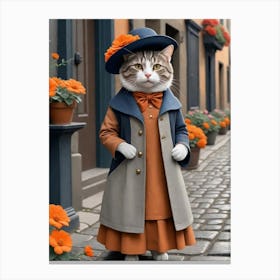 Cat In Hat 3 Canvas Print