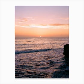 San Diego Sunset Cliffs on Film Canvas Print