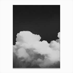 Cloud Wall Art Painting Black Night Sky Print Detail B Canvas Print