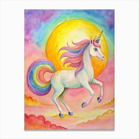 Unicorn Painting Canvas Print